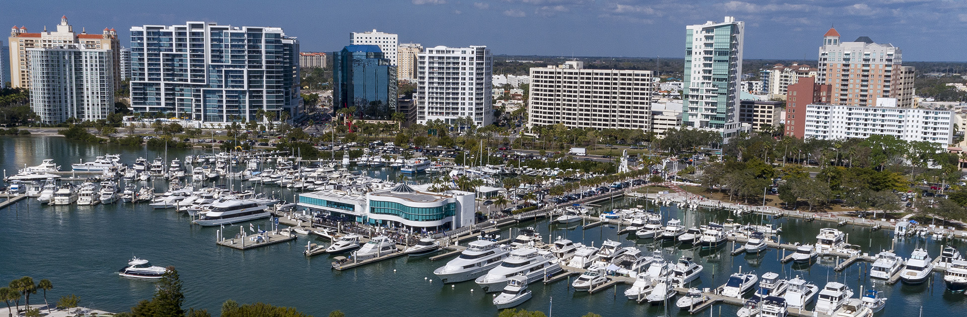 Bayfront Park And Marina Jack With Sarasota Skyline in the background