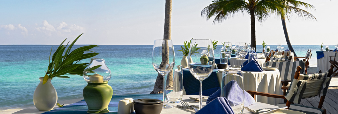 Table Setting At Beach Restaurant